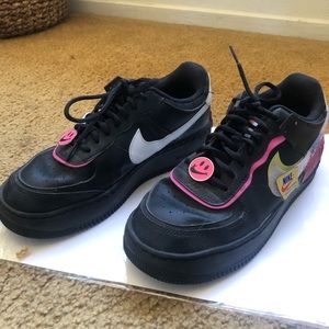Nike Air Force 1 Shadow Cosmic Fuchsia Removable Patches